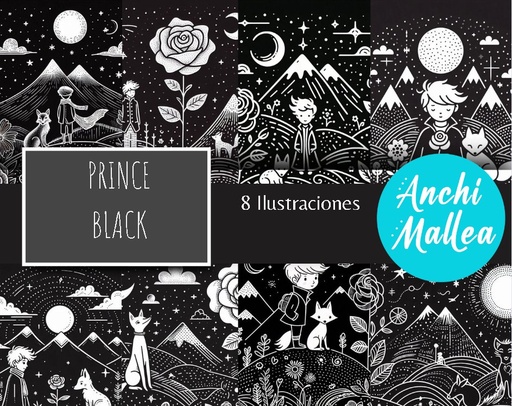 Colección de ilustraciones PRINCE BLACK