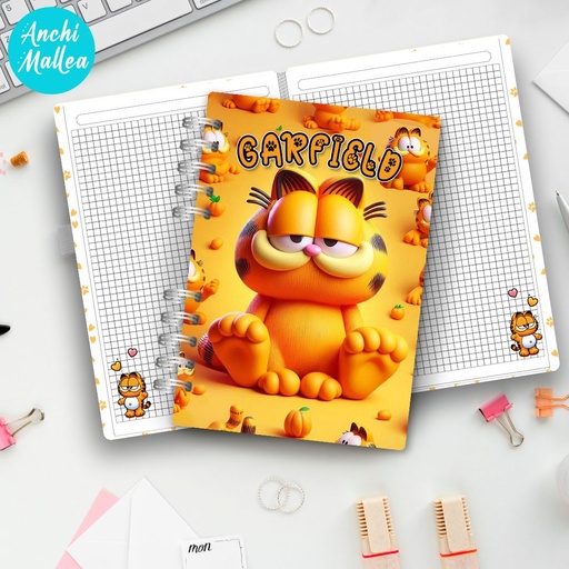 Cuaderno Garfield Material Digital. 